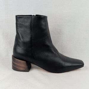 Mari Giudicelli 1717 Ankle Boot Black Leather Size 39 Womens